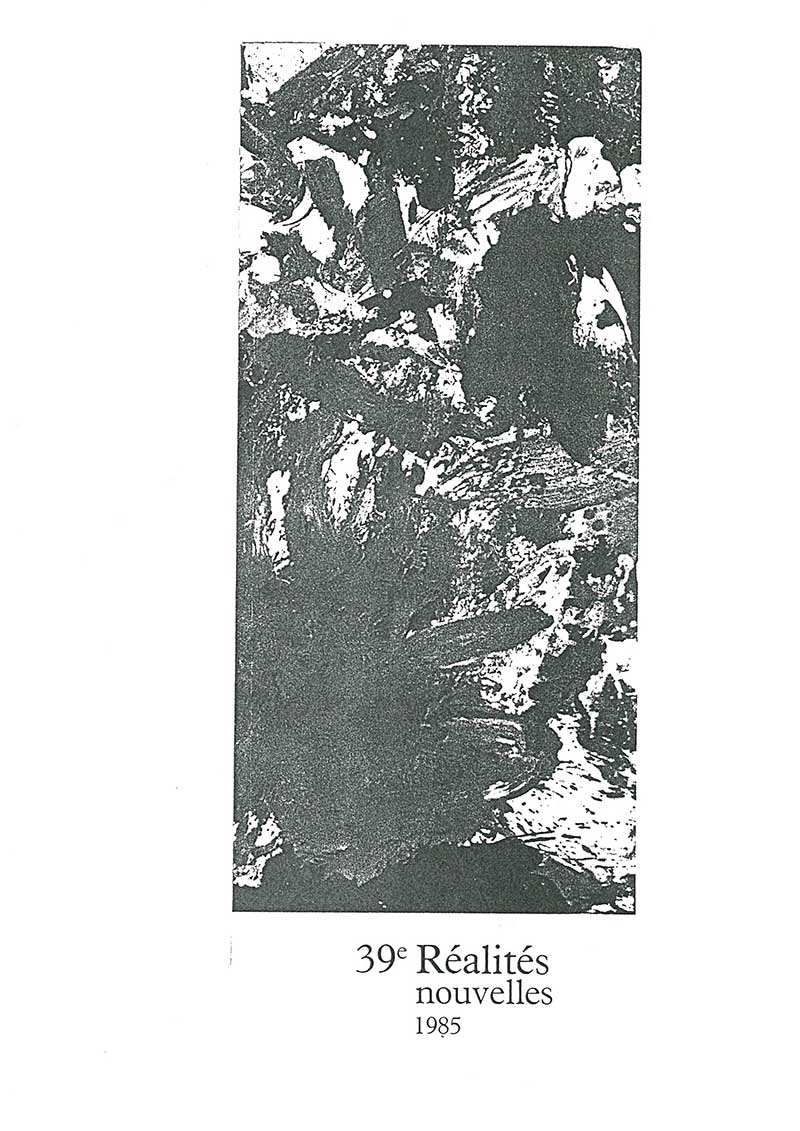 《39e Réalités Nouvelles 1985》 도록 중 이응노 수록 부분