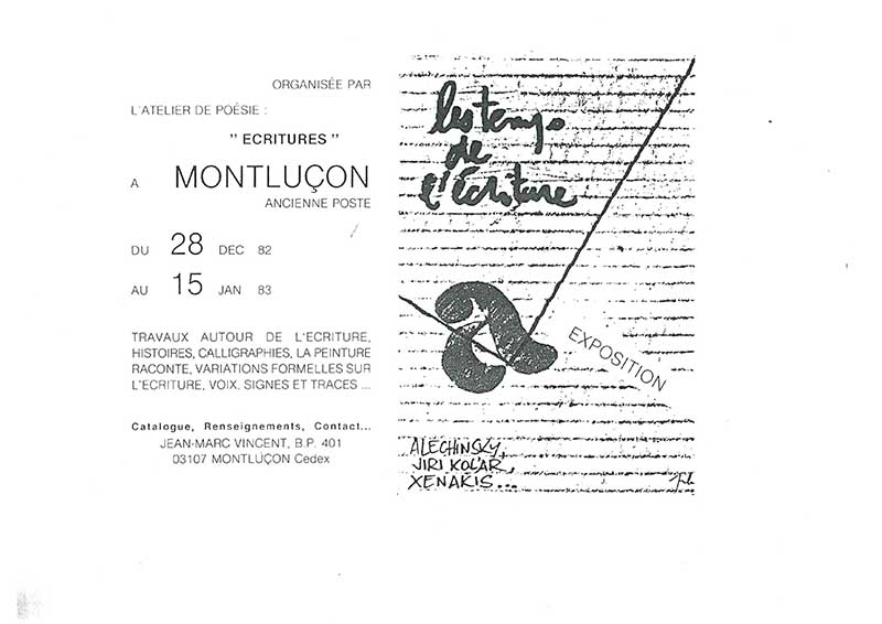 《les temps de L'écritures》 포스터