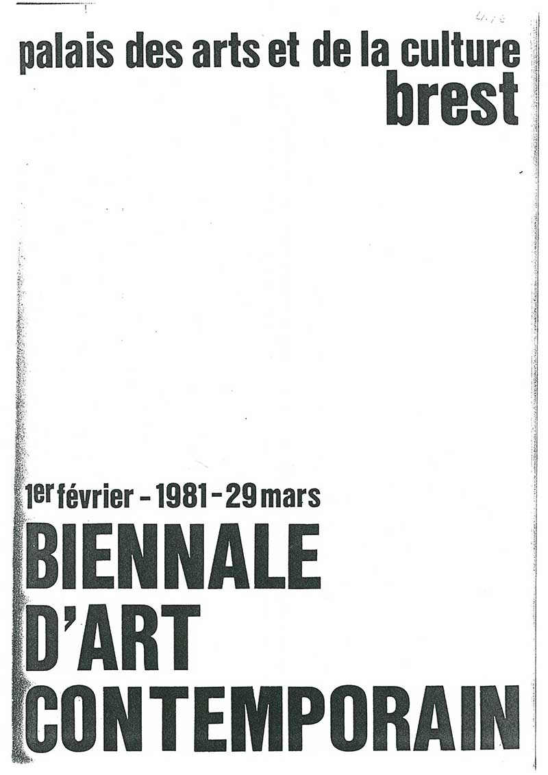 《Biennale d'Art Contemporain》 도록 중 이응노 수록 부분