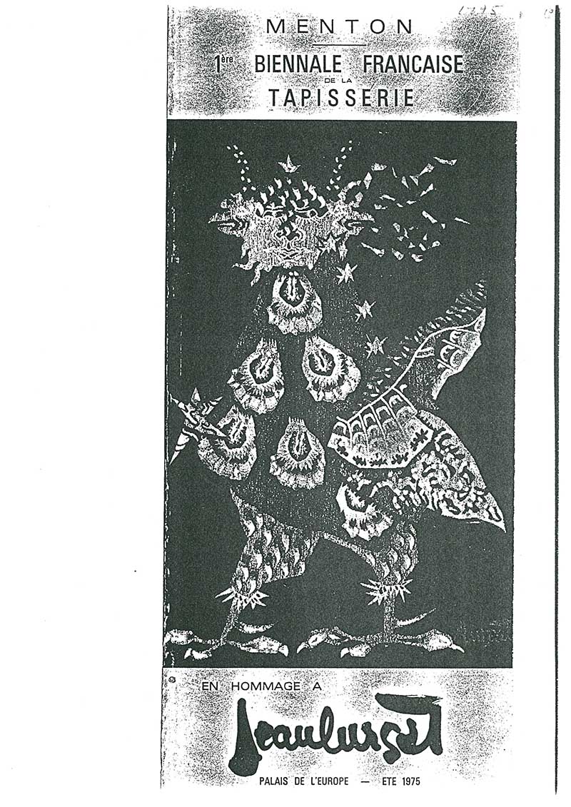 《La Ière Biennale Francaise de la Tapisserie》 브로슈어