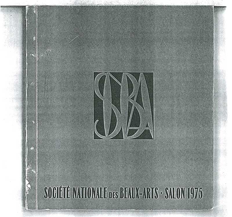 《Salon 1975》 도록 중 이응노 수록 부분