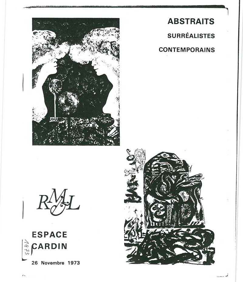 《Abstraits Surréalistes Contemporains》 중 이응노 수록 부분