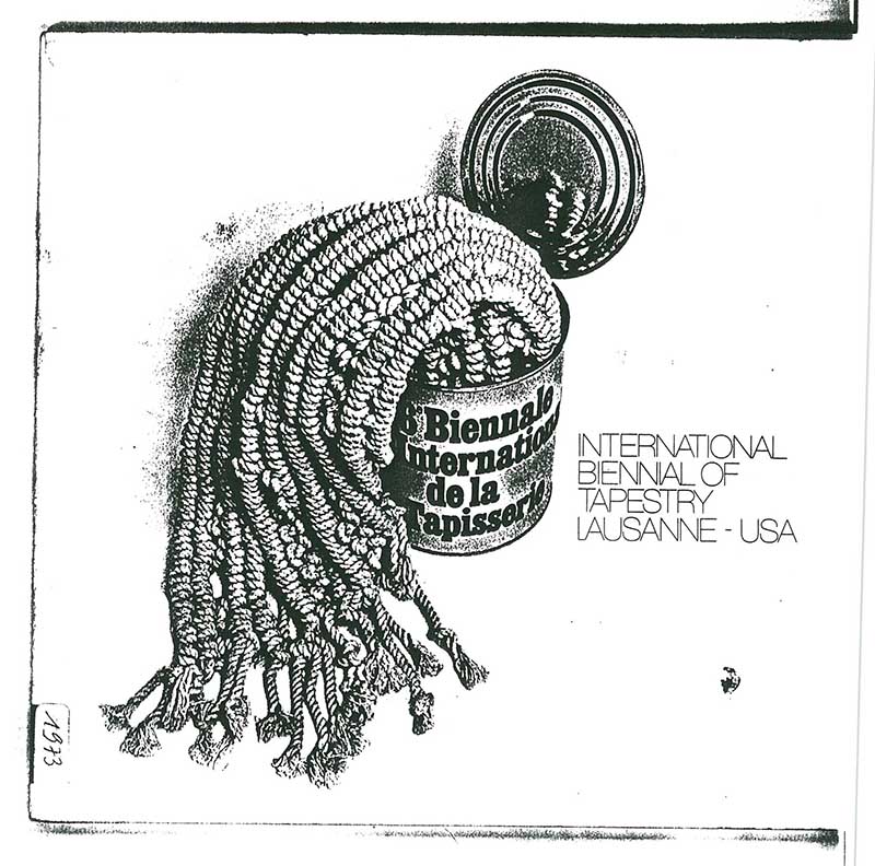 《6e International Biennial of Tapestry: Lausanne-USA》 도록 중 이응노 수록 부분