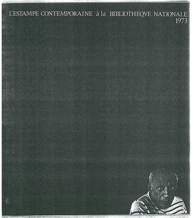 『L'Estampe Contemporaine a la Bibliothéque Nationale 1973』 중 이응노 수록 부분