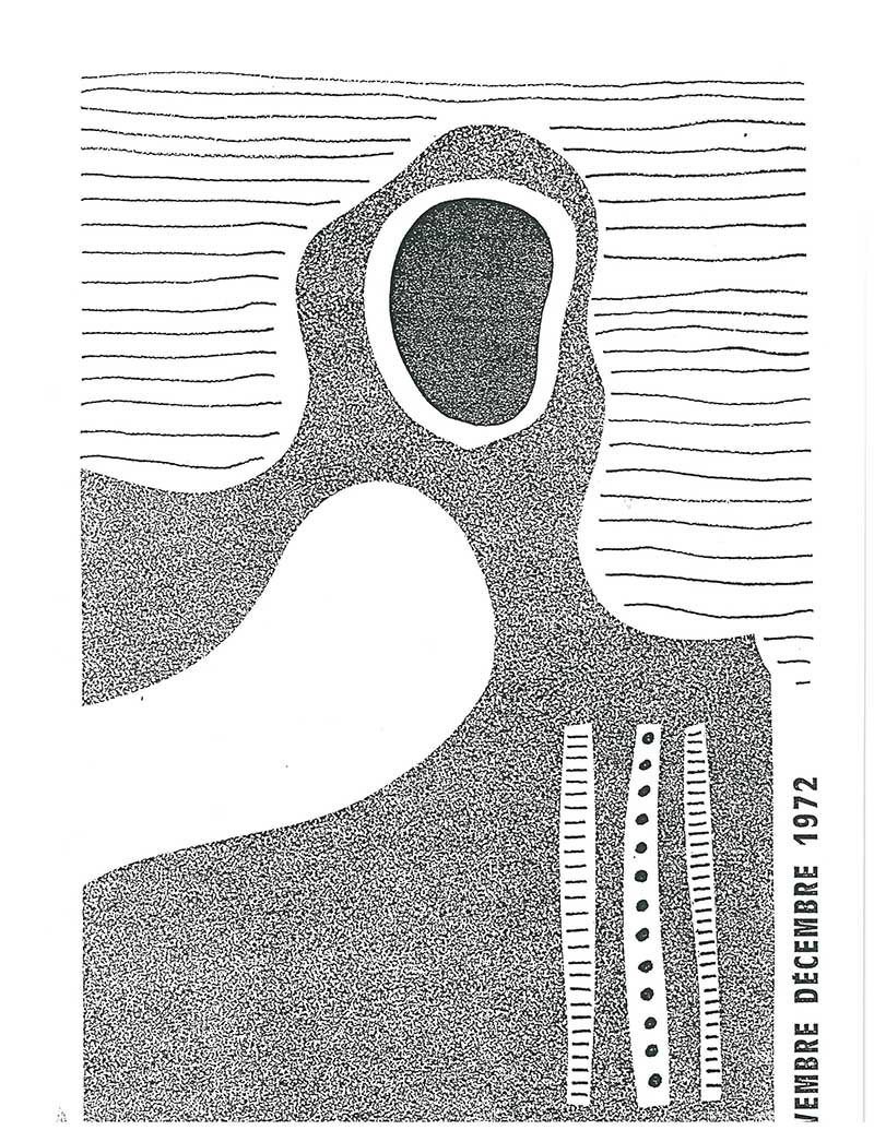 『Programme Octobre Novembre Dècembre 1972』 중 이응노 개인전 수록 부분