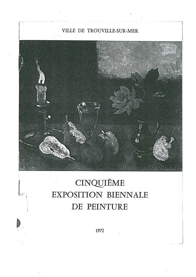 《Cinquème Exposition Biennale de Peinture》 브로슈어 중 이응노 수록 부분