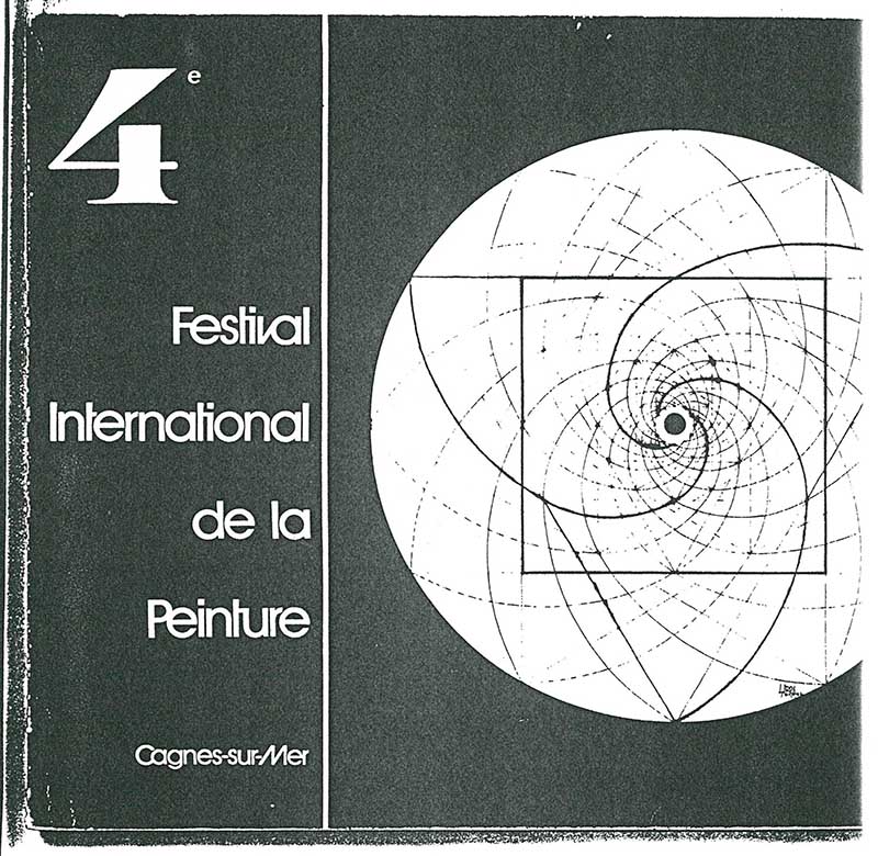 《4e Festival International de la Peinture》 도록 중 이응노 수록 부분