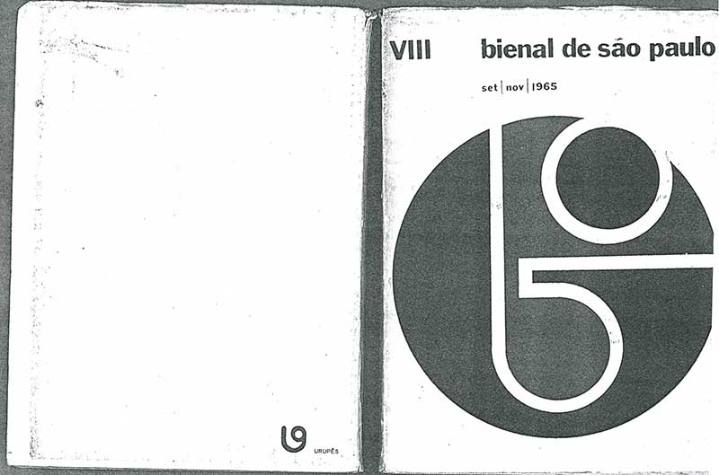 《VIII biennal de saõ paulo》 도록 중 이응노 수록 부분