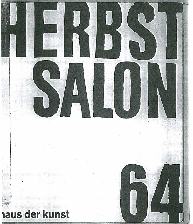 《Herbst-Salon 64》 도록 중 이응노 수록 부분