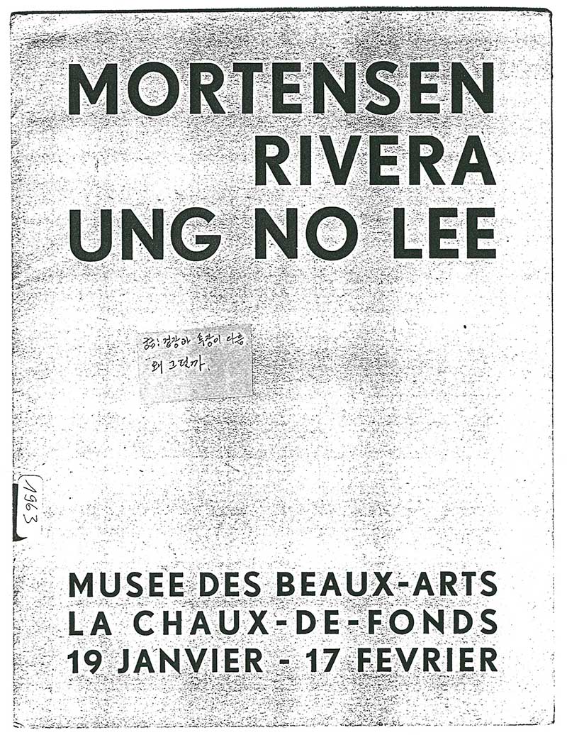 《Mortensen Rivera Ung No Lee》 브로슈어 중 Mortensen 수록 부분