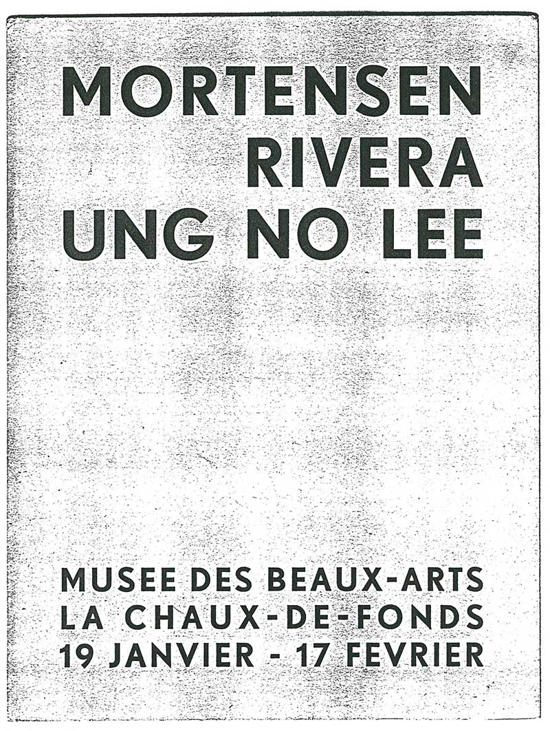 《Mortensen Rivera Ung No Lee》 브로슈어 중 이응노 수록 부분