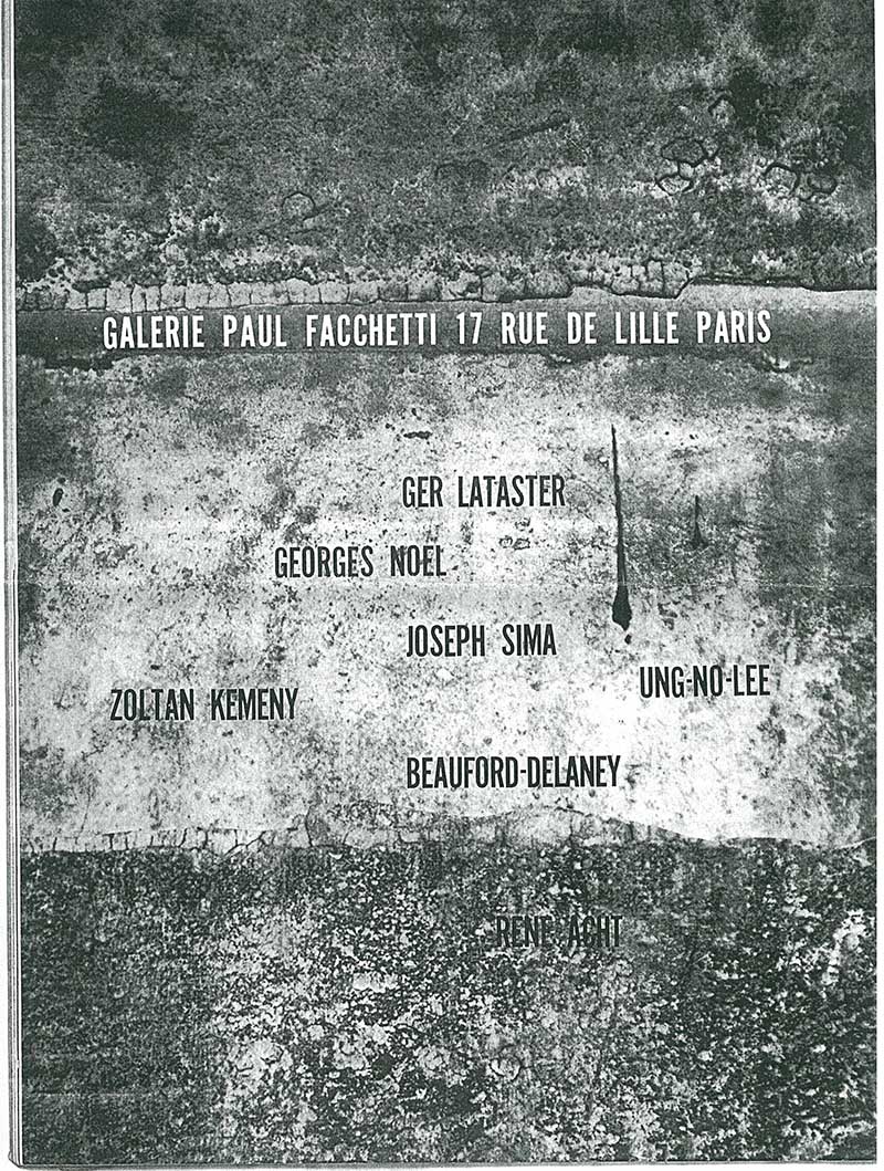 《Ger Lataster George Noel Joseph Sima Ung-No-Lee Zoltan Kemeny Beauford-Delaney Rene Acht》 포스터 