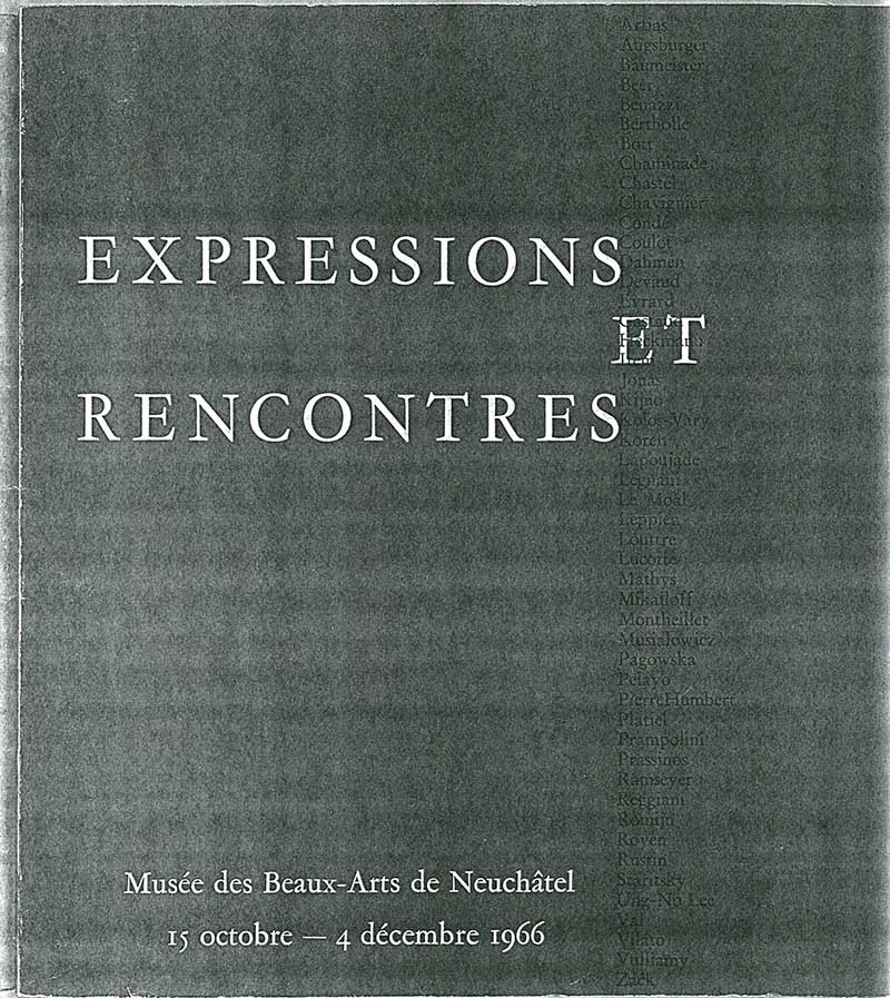 《Expressions et rencontres》 도록